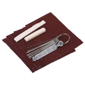 1000 Banderas Vgebyyiw6vuhgxq Guitar Bridge Saddle And Nuts Cattle Bone With Stainless Ste