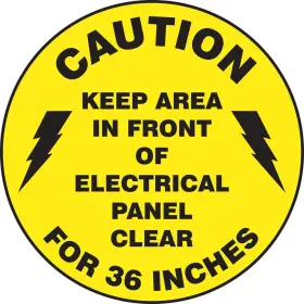 MFS865 ACCUFORM Accuformnmc Floor Sign Caution Keep Area