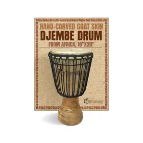 Africa Heartwood Project Cd10- Hand-carved Classical Djembe Drum From - Auth