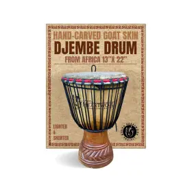 CD13-W AFRICA HEARTWOOD PROJECT Carved Djembe Drum Women Wood CD13-W AFRICA HEARTWOOD PROJECT Carved Djembe Drum Women Wood