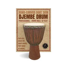 MD13 AFRICA HEARTWOOD PROJECT Carved Djembe Drum Mali