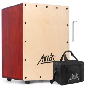 AKC-B3-AKM AKLOT Cajon Drum Acoustic Jam Betula Wood