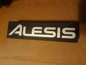 NALE343 ALESIS Plate Drum Rack Emblem Badge Sign NALE343 ALESIS Plate Drum Rack Emblem Badge Sign