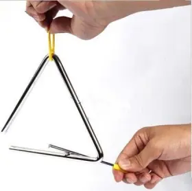 Aliotech 750139726356 Superior Sound Quality Musical Steel Triangle 4 Inch Yellow Aliotech 750139726356 Superior Sound Quality Musical Steel Triangle 4 Inch Yellow