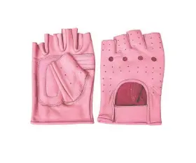 AL30122XL ALLSTATE LEATHER Womens Fingerless Gloves Pink