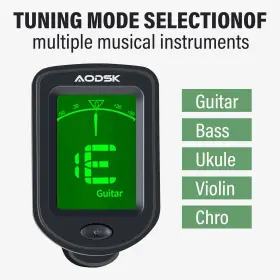 AK-TU3 AODSK Clip Guitar Tuner Digital #3