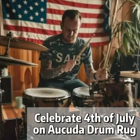 DRBB46 AUCUDA Drum Rug Mat Tightly Fabric Set #2