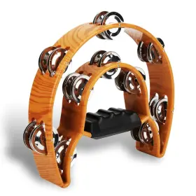738582979765 BNINETEENTEAM Handheld Tambourine Rattle Double