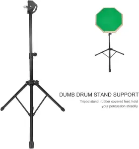738585994291 BNINETEENTEAM Tripod Dumb Drum Stand Pad Rack #2