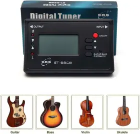 709930568801 GUITAR Ayevision Chromatic Tuner Electric Bass #2