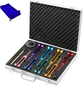 MG-YC8 HEALING Mgtune Chakra Tuning Fork Set Sound