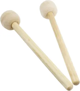 QZD058A BASS Murtenze Drum Mallet Stick Wool Felt Head Wood #2