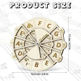 1016192 BRAND Nqeuepn Wooden Melody Tool Chord Wheel Circle #2