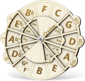 1016192 BRAND Nqeuepn Wooden Melody Tool Chord Wheel Circle