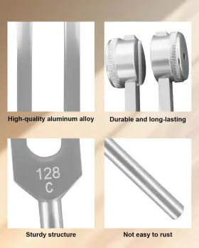 TUNINGFORK02 BRAND Ochiki Alloy Tuning Fork Set Rubber #3