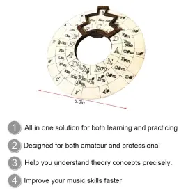 BB-WMT-C1 BRAND Phimiita Wooden Melody Tool Circle Fifths #2