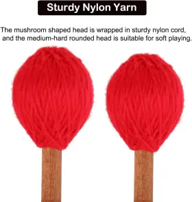 SAUYRASY-R13 MARIMBA Mallets Yarn Head Keyboard Percussion #2