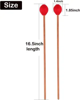 SAUYRASY-R13 MARIMBA Mallets Yarn Head Keyboard Percussion #3