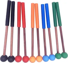 VFD45 PERCUSSION Tuoren Wooden Handle Mallets Sticks Rubber #2 VFD45 PERCUSSION Tuoren Wooden Handle Mallets Sticks Rubber #2