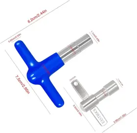 744759878687 STANDARD Drum Tuning Key Hole Steel Pack #3