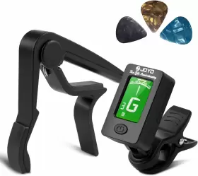 4353983592 BROTOU Guitar Tuner Clip Capo