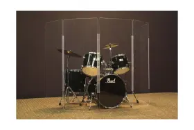 B-5X5 BUDGET SHIELD Drum Panels Tall Acrylic Cage Leng