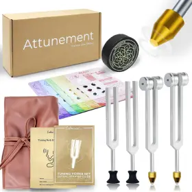 L0005 CALMCREST Tuning Forks Healing Set Chakras Cards L0005 CALMCREST Tuning Forks Healing Set Chakras Cards