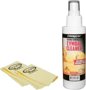Cc-cym-clean CHROMACAST Cymbal Cleaner Polish Cloths Kit