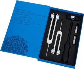 CKNYP03 CKAKRA Pack Tuning Forks Natural Gemstone Feet Body #2