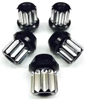 7605-14MM COLLECTOR TETHERS Wheel Lug Nuts Tapered Seat