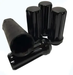 C331148BLK-4-KT COYOTE EYEWEAR Spline Lug Nuts Tall Wheel Ke