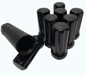 C331148BLK-8-KT COYOTE EYEWEAR Spline Lug Nuts Tall Locks Key