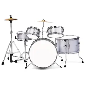 Cyberjunkune 74285275 5 Pieces Junior Drum Set 14x10in Drums Musical Instruments 5pcs Silver Cyberjunkune 74285275 5 Pieces Junior Drum Set 14x10in Drums Musical Instruments 5pcs Silver