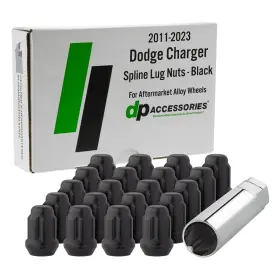 DCRG1A-BK-020 DPACCESSORIES Lug Nuts Dodge Charger Spline