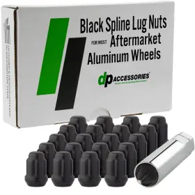 DTE30001A-BK-1 DPACCESSORIES Lug Nuts Tesla Spline