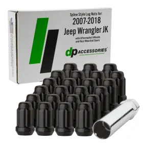 DWRA2A-BK-023 DPACCESSORIES Lug Nuts Jeep Wrangler Jk Spl