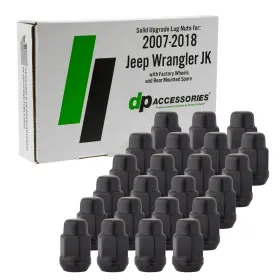 DWRA2F-BK-023 DPACCESSORIES Lug Nuts Jeep Wrangler Jk