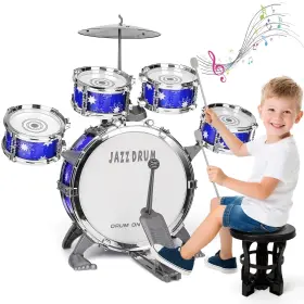 WJ-YCY-YS20026-B DRMUKIE Drum Set Kids Toy Jazz Stool Kit