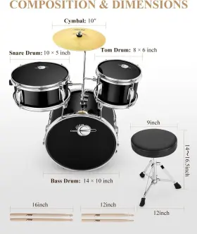 EDS180 EASTAR Drum Set Kids Beginners #2