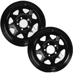 62796X2 ECUSTOMRIM Trailer Wheels Spoke Rim Lug Cen