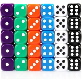 VKLD45 ELAKISS Dice Set Colours Spot Game Smoother Rolli VKLD45 ELAKISS Dice Set Colours Spot Game Smoother Rolli