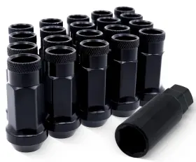 5808LSPBK-OE-32 EZACCESSORY End Bulge Acorn Lug Nuts Bolt Che