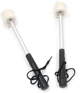 JS1121712 FARBOAT Drum Mallet Stick Wool Felt Head Steel #2