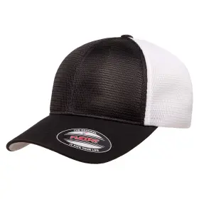 360T-BKWH-L-XL FLEXFIT Mens Omnimesh Cap
