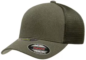 Flexfit 843659037382 Melange Unipanel Trucker Cap Large-x-large Olive