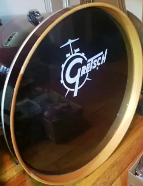 775341 GRETSCH Renown Maple Hoop Wooden Bass Drum Cherry 775341 GRETSCH Renown Maple Hoop Wooden Bass Drum Cherry