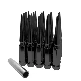 858-1215-20BK-J HUNTING HORSE Tall Cone Seat Spike Lug Nut