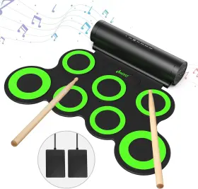 IWORD-G6009 IWORD Drum Set Roll Up Pad Midi Headphone Kit