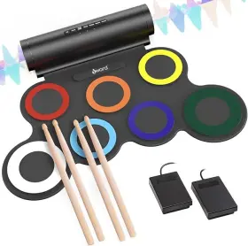 IWORD-G6009 IWORD Drum Set Roll Up Pad Midi Headphone Kit IWORD-G6009 IWORD Drum Set Roll Up Pad Midi Headphone Kit