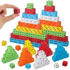 HAI-JENAAI-2829 JENAAI Foam Dice Classroom Colorful Cubes